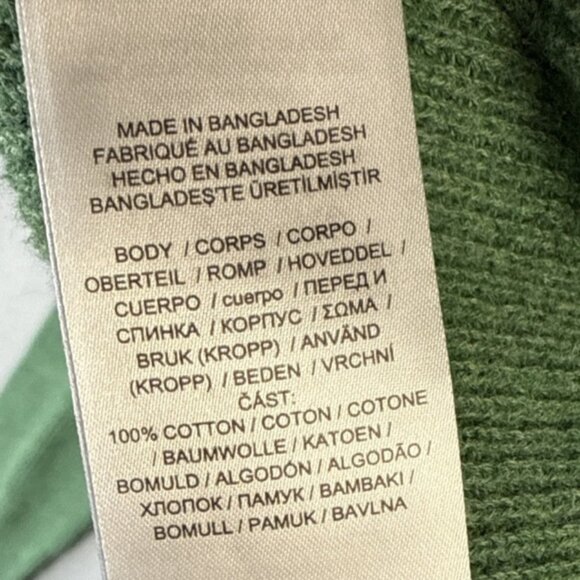 Lauren Ralph Lauren Waffle Knit Hoodie Women's L Green Label‎ Sweater Pullover - Picture 9 of 10